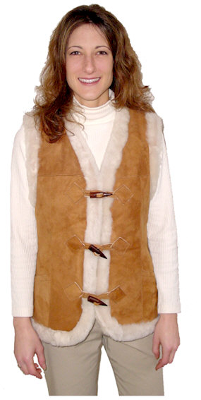 Ladies Shearling Vest